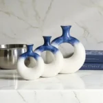 Elysian Orbit Sapphire Tide Table Vase Set - Image 3