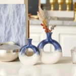 Elysian Orbit Sapphire Tide Table Vase Set - Image 4