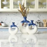 Elysian Orbit Sapphire Tide Table Vase Set - Image 7