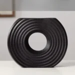 Black Half Circle Table Vase - Image 3