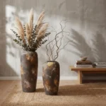 Molten Stone Floor Vase