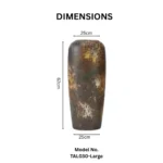 Molten Stone Floor Vase - Image 2