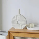 Ripple Rhythm Halo White Table Vase - Image 6