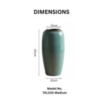 Aqua Still Floor Vase - Image 3