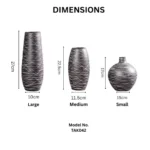 Obsidian Lines Table Vase Set - Image 2