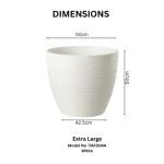 Stone Textured Round Planter Extra Large - Image 5