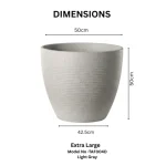 Stone Textured Round Planter Extra Large - Image 4