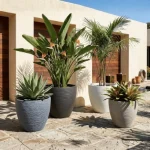 Stone Textured Round Planter Extra Large - Image 6
