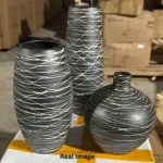 Obsidian Lines Table Vase Set - Image 3