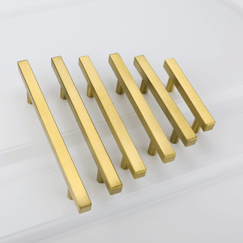 Stainless Steel Round leg Square handle Gold