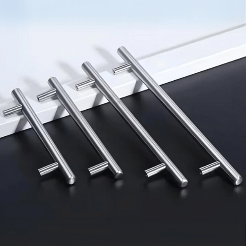 Hollow Furniture Tube Handle Silver 12mm