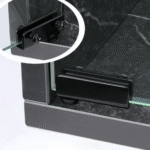 TAITA High Quality Glass Hinge Double Door Kit Black - Image 3