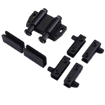 TAITA High Quality Glass Hinge Double Door Kit Black - Image 2