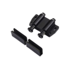 Glass Hinge Double Door Kit Black
