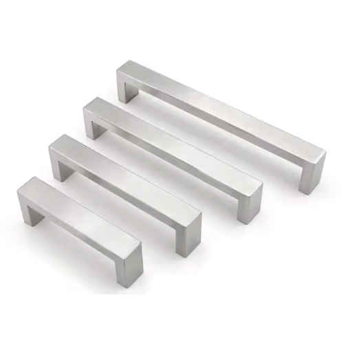 Square Furniture Handle Silver 10 x 20mm
