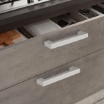 TAITA High Quality Square Furniture Handle Silver 10 x 20mm - Image 2