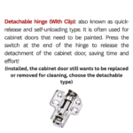 TAITA Full Overlay Concealed Hinges K6 With Clip Stainless Steel 304 - Image 5