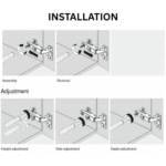 TAITA Heavy 165 Degree Hydraulic Concealed Hinges 256 Steel Polish - Image 6