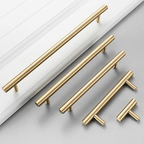 Hollow Tube Furniture Handle Gold