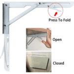 TAITA High Quality Foldable Shelf Bracket White - Image 4
