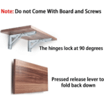 TAITA High Quality Foldable Shelf Bracket White - Image 3