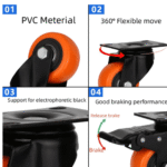 TAITA High Quality Orange Heavy Wheel Lock - Image 4