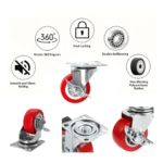 TAITA High Quality PVC Red Wheel Lock - Image 3