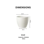 Stone Textured Round Planter Small - Image 2