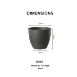 Stone Textured Round Planter Small - Image 3