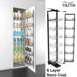 Kitchen Larder Roll Out Tall Unit Nano Coat