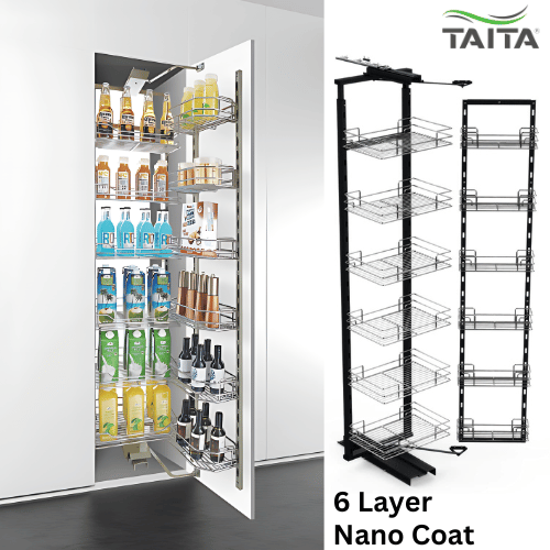 Kitchen Larder Roll Out Tall Unit Nano Coat