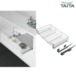 Chromium Plated Drawer Pull Out Dish