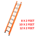 Fiberglass coated Extension Ladder