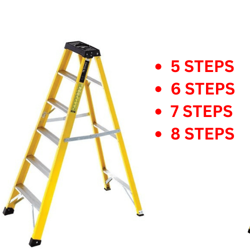 Aluminum Fiberglass coated Step Ladder