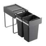 Built In Kitchen Recycle Bin 2x26L