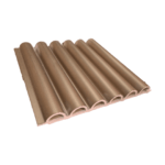 Round Fluted Panel Rose Gold