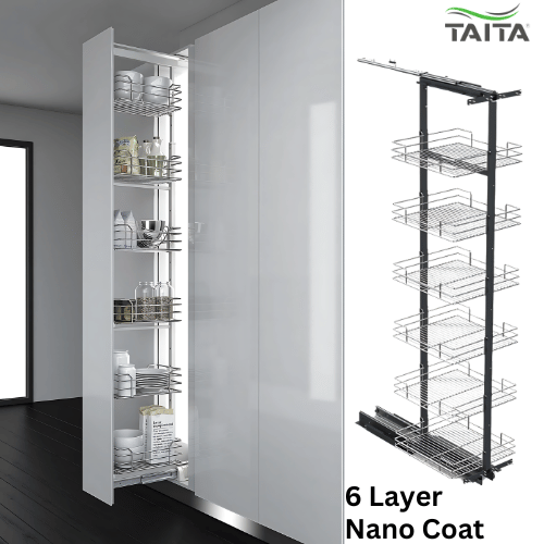 Larder Pull Out Tall Unit-Nano coat