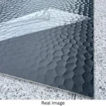 STC Luxurious Metal Finish Bamboo Charcoal Wall Sheet – Hammered Board Black BC-03 - Image 4