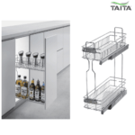 2-Tier Bottle Storage Chromium Plated