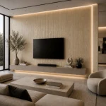 STC Luxurious Marble Finish Bamboo Charcoal Wall Sheet – Retro Gold BC-05 - Image 2
