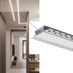 Aluminum Seamless Plaster-In LED Profile