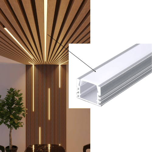 Square Aluminum LED Strip Profile