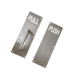 SOLID Stainless Steel Door Push and Pull Indicator with Handle - Image 3