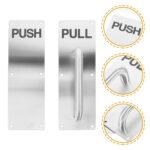 SOLID Stainless Steel Door Push and Pull Indicator with Handle - Image 4