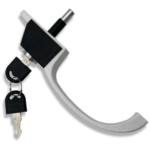 Sliding Push Lock with Handle and Key