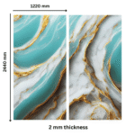 TAITA Luxurious PVC UV Marble Sheet Golden Fleece - Continuous Pattern Series - Image 3