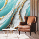 TAITA Luxurious PVC UV Marble Sheet Golden Fleece - Continuous Pattern Series - Image 2