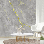 TAITA Luxurious PVC UV Marble Sheet Golden Vein - Continuous Pattern Series - Image 2