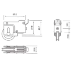 SOLID Sliding Adjustable Single Wheel - Image 3