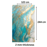 TAITA Luxurious PVC UV Marble Sheet Royal Sky - Image 3
